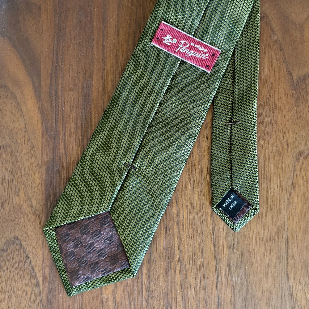 Original Penguin Green Tie - Picture 2 of 2